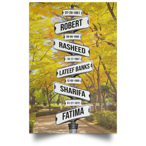 Fatima A. Banks 12x18 poster