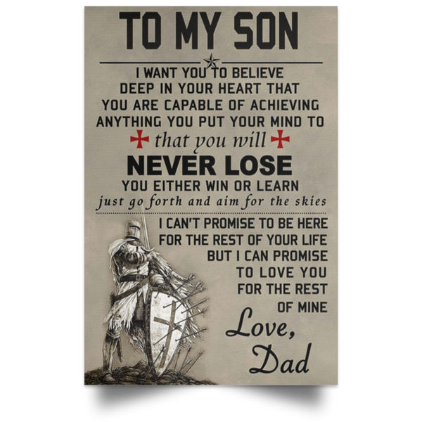 to My Son Love Dad Knight Templar