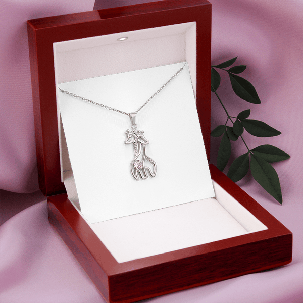 to My Niece, You are My Little Star Giraffe Necklace Niece Birthday, Christmas, Graduation Gift