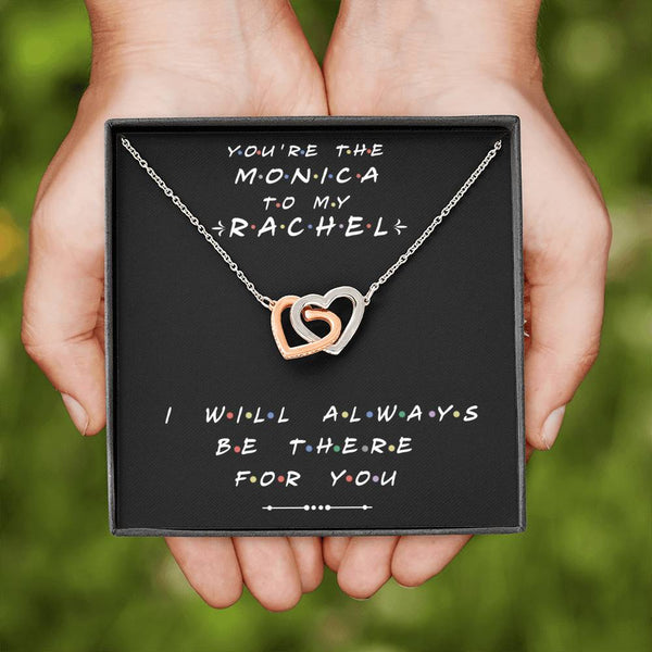 You're The Monica to My Rachel, BFF Necklace, Friends TV Theme Show Gift, Gift for Best Friend, Bestie, Soul Sister Birthday, Christmas