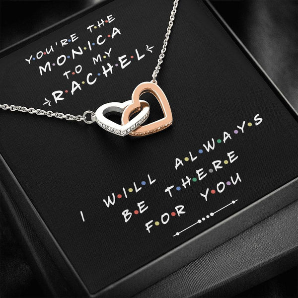 You're The Monica to My Rachel, BFF Necklace, Friends TV Theme Show Gift, Gift for Best Friend, Bestie, Soul Sister Birthday, Christmas